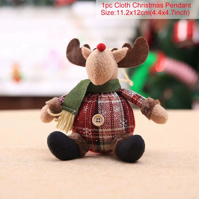 Christmas Snowman Elk Doll Xmas Ornaments Merry Christmas Decorations for Home 2025 Navidad Natal Noel Xmas Gift New Year 2026