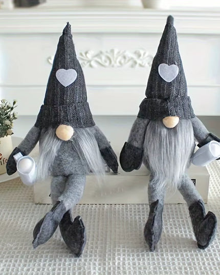 Coffee Gnome Dolls Plush Knitted Love Faceless Doll Christmas Farmhouse Kitchen Coffee Bar Decorations Coffee Lover Gifts