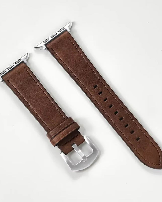 Calf Leather Watch Band for Apple Watch Strap 49Mm 46Mm 45 42 40Mm 41Mm Woman Man Bracelet for Iwatch Series 10 9 8 7 6 Se Band