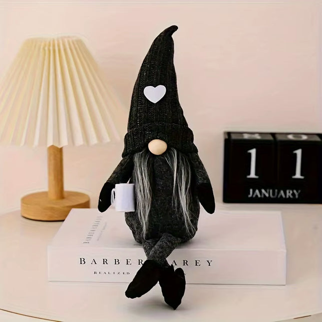 Coffee Gnome Dolls Plush Knitted Love Faceless Doll Christmas Farmhouse Kitchen Coffee Bar Decorations Coffee Lover Gifts