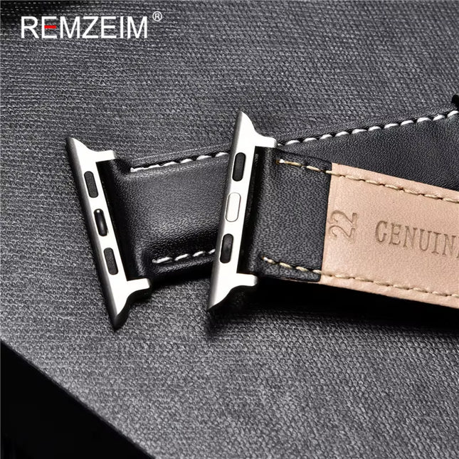 Calfskin Genuine Leather Watchband 38Mm 40Mm 41Mm for Iwatch 8 7 6 5 4 3 SE Replace Wrist Strap 42Mm 44Mm 45Mm for  Watch