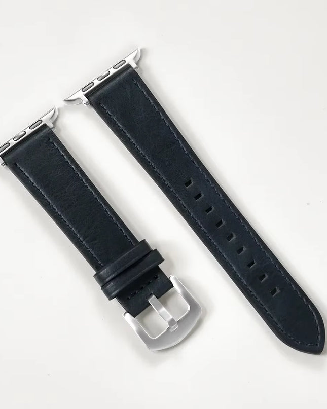 Calf Leather Watch Band for Apple Watch Strap 49Mm 46Mm 45 42 40Mm 41Mm Woman Man Bracelet for Iwatch Series 10 9 8 7 6 Se Band