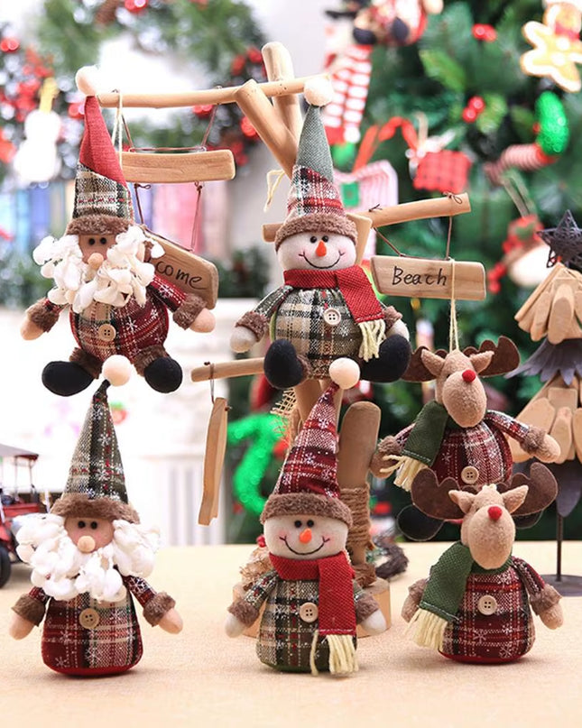 Christmas Snowman Elk Doll Xmas Ornaments Merry Christmas Decorations for Home 2025 Navidad Natal Noel Xmas Gift New Year 2026