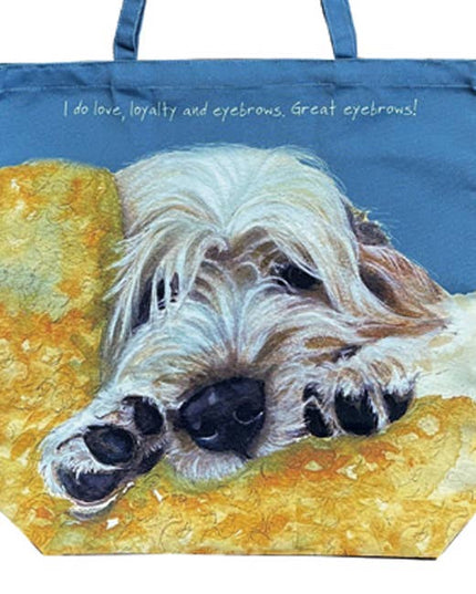 The Little Dog Laughed - Grand Basset Griffon Vedéen Packable Bag | Eyebrows