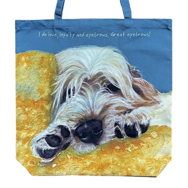 The Little Dog Laughed - Grand Basset Griffon Vedéen Packable Bag | Eyebrows