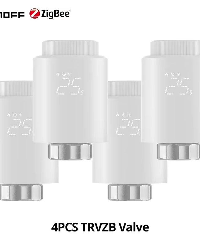 TRVZB Zigbee Thermostatic Radiator Valve Smart Home Heating Froest Protection Remote Group Control via Ewelink Alexa