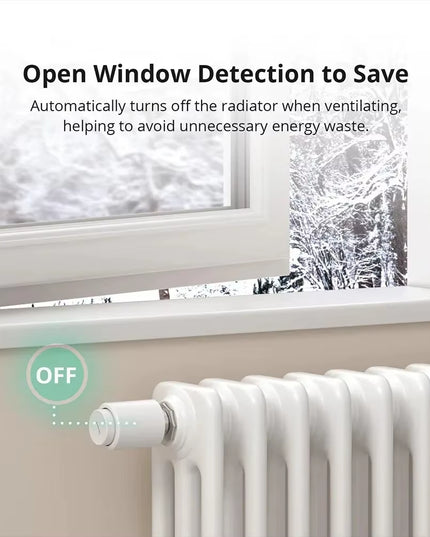 TRVZB Zigbee Thermostatic Radiator Valve Smart Home Heating Froest Protection Remote Group Control via Ewelink Alexa