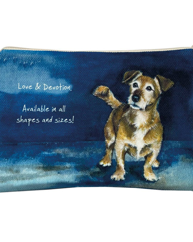 The Little Dog Laughed - Terrier Dog Zip Purse |  Artist Anna Danielle