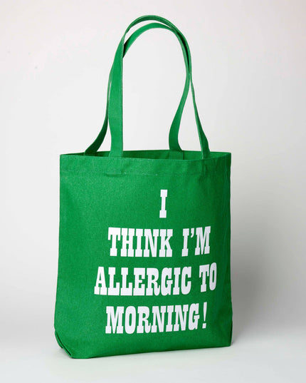 Magpie - Peanuts Tote - Allergic to Morning!