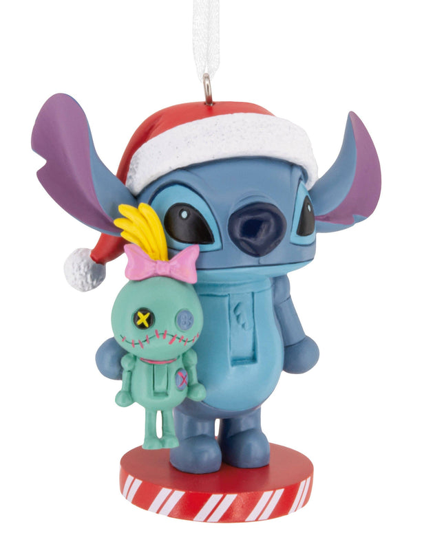 Hallmark - Nutcracker Ornament - Disney Lilo & Stitch, Stitch & Scrump
