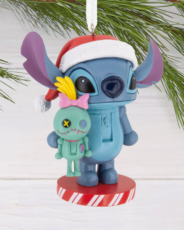 Hallmark - Nutcracker Ornament - Disney Lilo & Stitch, Stitch & Scrump