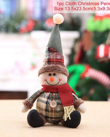 Christmas Snowman Elk Doll Xmas Ornaments Merry Christmas Decorations for Home 2025 Navidad Natal Noel Xmas Gift New Year 2026