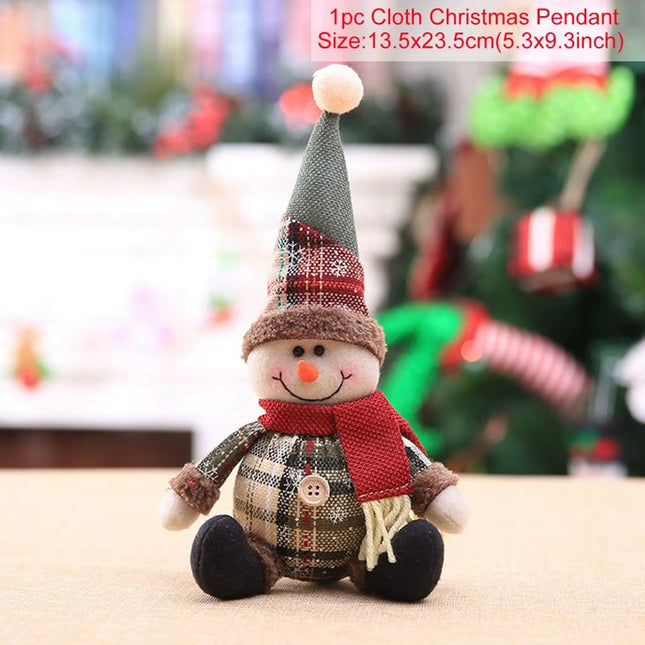 Christmas Snowman Elk Doll Xmas Ornaments Merry Christmas Decorations for Home 2025 Navidad Natal Noel Xmas Gift New Year 2026