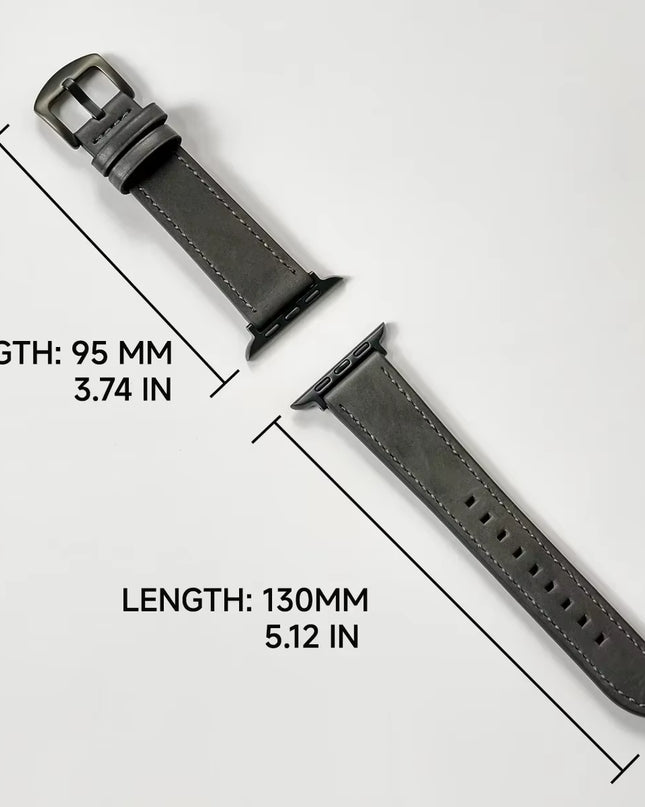 Calf Leather Watch Band for Apple Watch Strap 49Mm 46Mm 45 42 40Mm 41Mm Woman Man Bracelet for Iwatch Series 10 9 8 7 6 Se Band