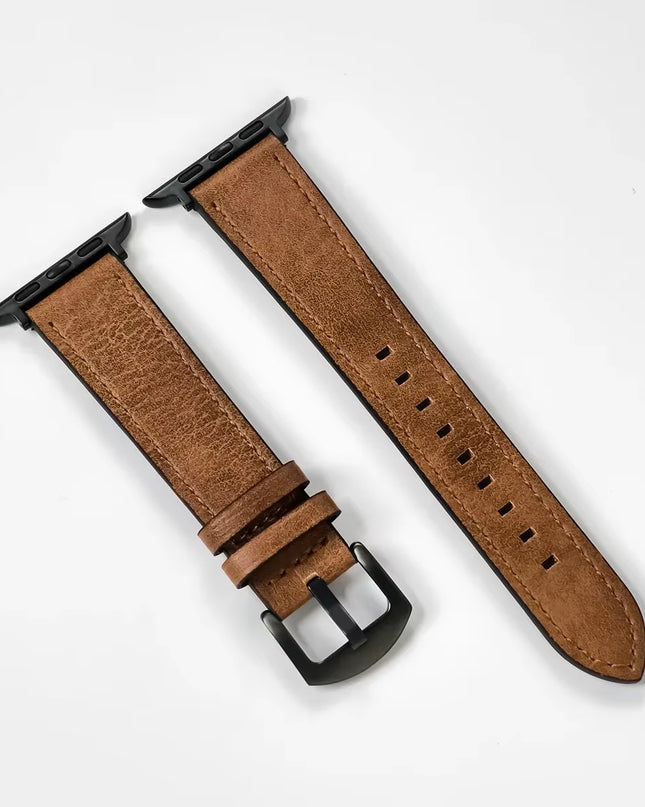 Calf Leather Watch Band for Apple Watch Strap 49Mm 46Mm 45 42 40Mm 41Mm Woman Man Bracelet for Iwatch Series 10 9 8 7 6 Se Band