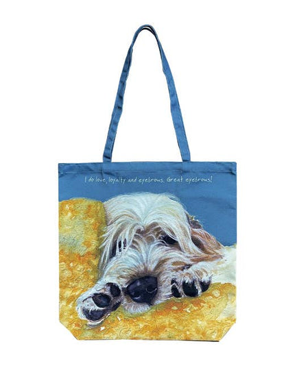 The Little Dog Laughed - Grand Basset Griffon Vedéen Packable Bag | Eyebrows