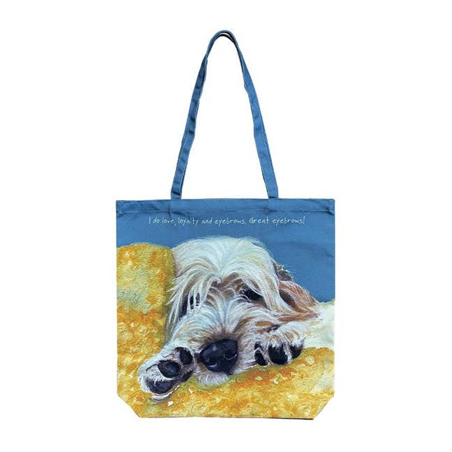 The Little Dog Laughed - Grand Basset Griffon Vedéen Packable Bag | Eyebrows