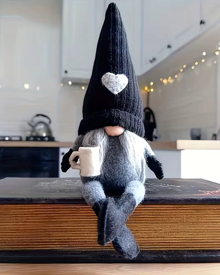 Coffee Gnome Dolls Plush Knitted Love Faceless Doll Christmas Farmhouse Kitchen Coffee Bar Decorations Coffee Lover Gifts