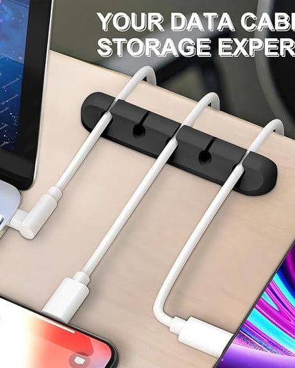 Cable Holder Clips, Cable Management Cord Organizer Clips Self Adhesive for Desktop