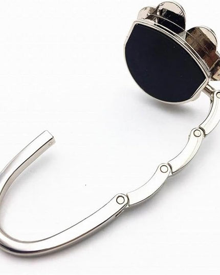 Clover Design Foldable Handbag Hanger - Portable Purse Hook for Table, Chair, or Counter - Compact & Sturdy Bag Holder for Women