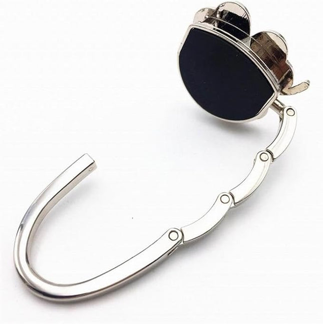 Clover Design Foldable Handbag Hanger - Portable Purse Hook for Table, Chair, or Counter - Compact & Sturdy Bag Holder for Women