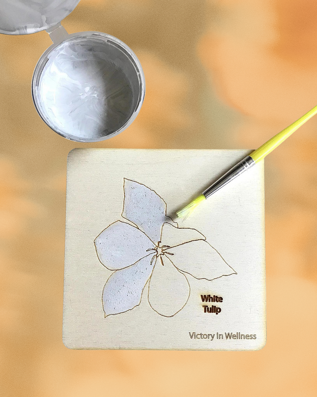 Botanical Plywood Coasters with Adult Coloring Designs, Nature-Inspired Coloring Activity, Home Decor | by Victory In Wellness-4