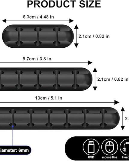 Cable Holder Clips, Cable Management Cord Organizer Clips Self Adhesive for Desktop