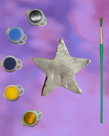 Cute aesthetic collection, Star Dish, Craft Kit, Trinket Dish, Paint Kit, Retro Craft Kit-3