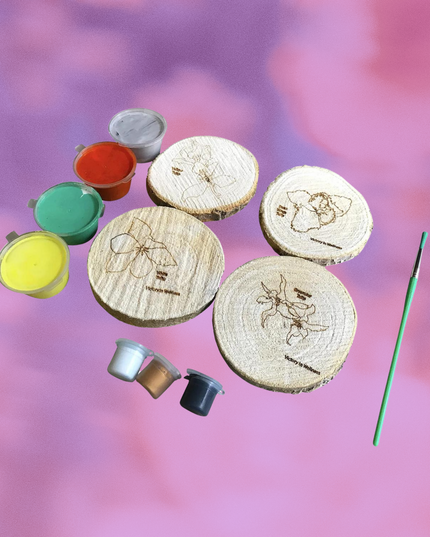 Botanical Willow Coasters with Adult Coloring Designs, Nature-Inspired Coloring Activity, Home Decor | by Victory In Wellness-3