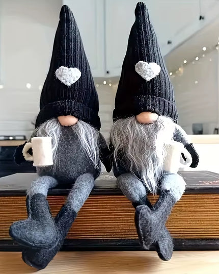 Coffee Gnome Dolls Plush Knitted Love Faceless Doll Christmas Farmhouse Kitchen Coffee Bar Decorations Coffee Lover Gifts