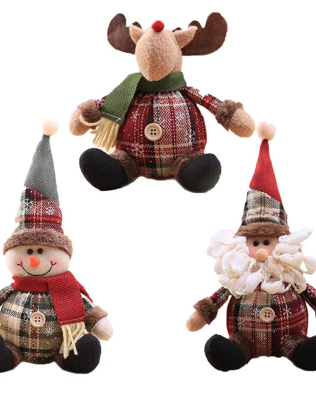 Christmas Snowman Elk Doll Xmas Ornaments Merry Christmas Decorations for Home 2025 Navidad Natal Noel Xmas Gift New Year 2026