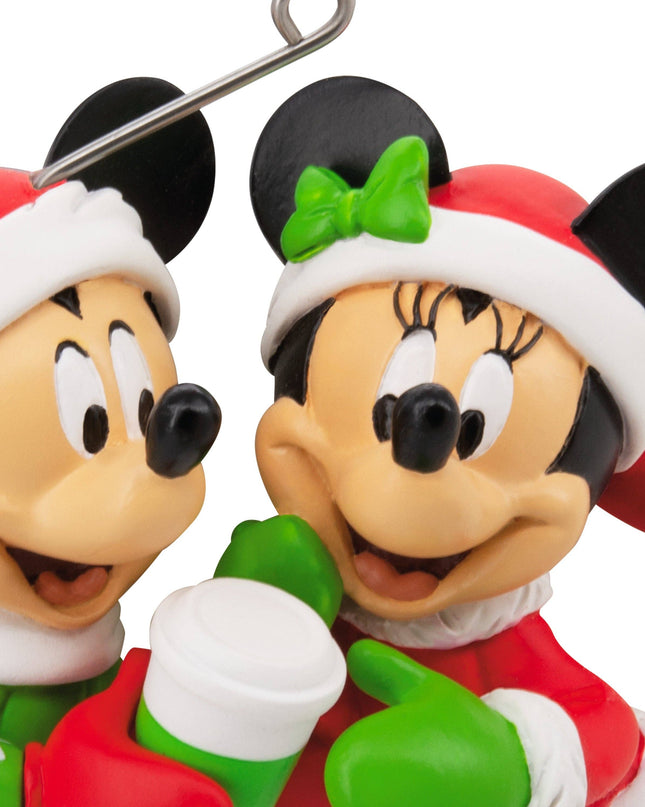 Hallmark - Collectable Disney Ornament - Festive Mickey & Minnie Mouse