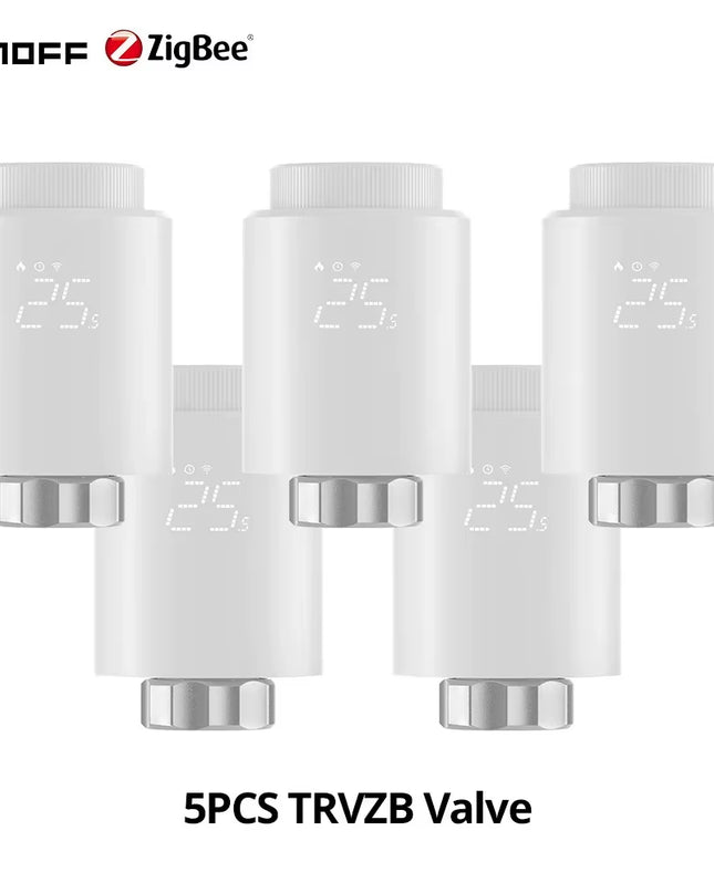 TRVZB Zigbee Thermostatic Radiator Valve Smart Home Heating Froest Protection Remote Group Control via Ewelink Alexa