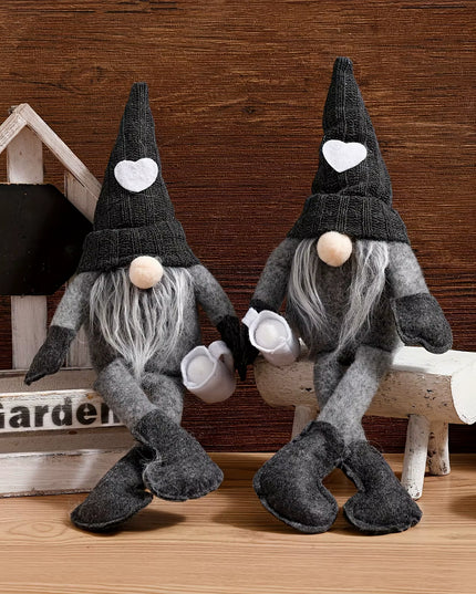 Coffee Gnome Dolls Plush Knitted Love Faceless Doll Christmas Farmhouse Kitchen Coffee Bar Decorations Coffee Lover Gifts