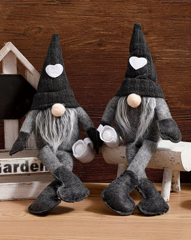 Coffee Gnome Dolls Plush Knitted Love Faceless Doll Christmas Farmhouse Kitchen Coffee Bar Decorations Coffee Lover Gifts