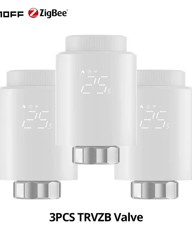 TRVZB Zigbee Thermostatic Radiator Valve Smart Home Heating Froest Protection Remote Group Control via Ewelink Alexa