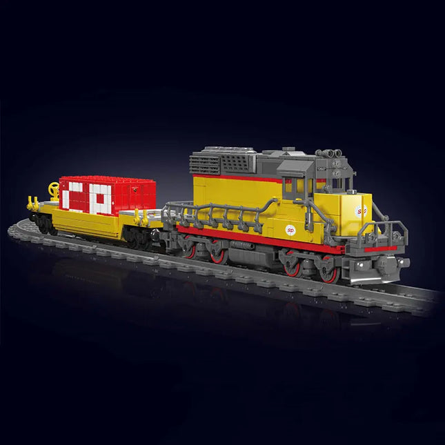 EMD SD40 Freight Train With Crane 1169pcs-4