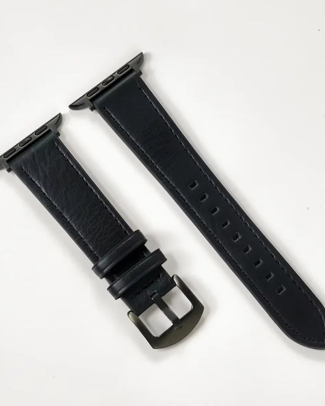 Calf Leather Watch Band for Apple Watch Strap 49Mm 46Mm 45 42 40Mm 41Mm Woman Man Bracelet for Iwatch Series 10 9 8 7 6 Se Band