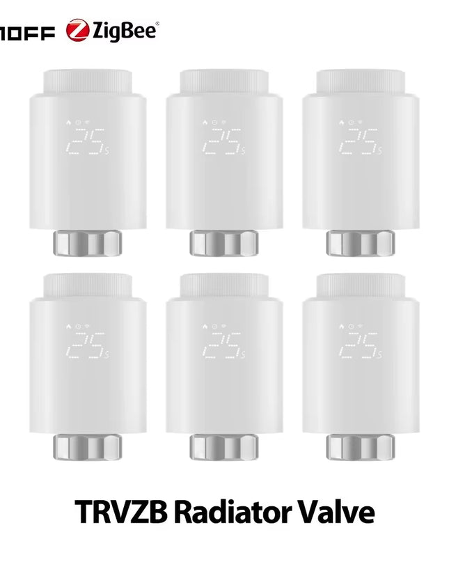 TRVZB Zigbee Thermostatic Radiator Valve Smart Home Heating Froest Protection Remote Group Control via Ewelink Alexa