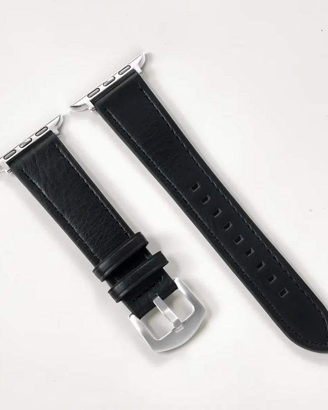 Calf Leather Watch Band for Apple Watch Strap 49Mm 46Mm 45 42 40Mm 41Mm Woman Man Bracelet for Iwatch Series 10 9 8 7 6 Se Band