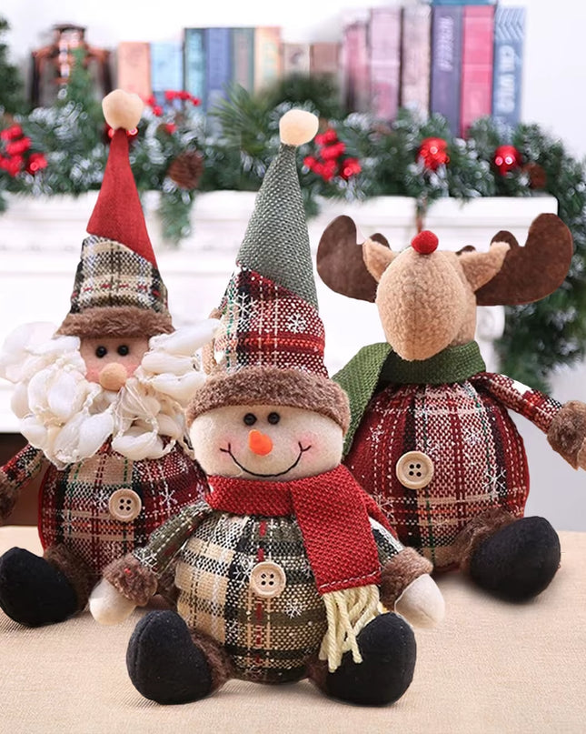 Christmas Snowman Elk Doll Xmas Ornaments Merry Christmas Decorations for Home 2025 Navidad Natal Noel Xmas Gift New Year 2026