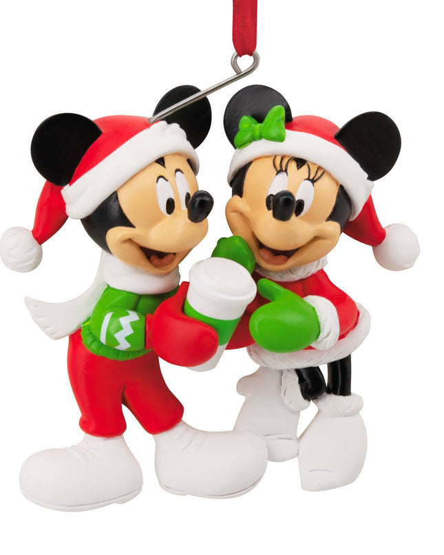 Hallmark - Collectable Disney Ornament - Festive Mickey & Minnie Mouse