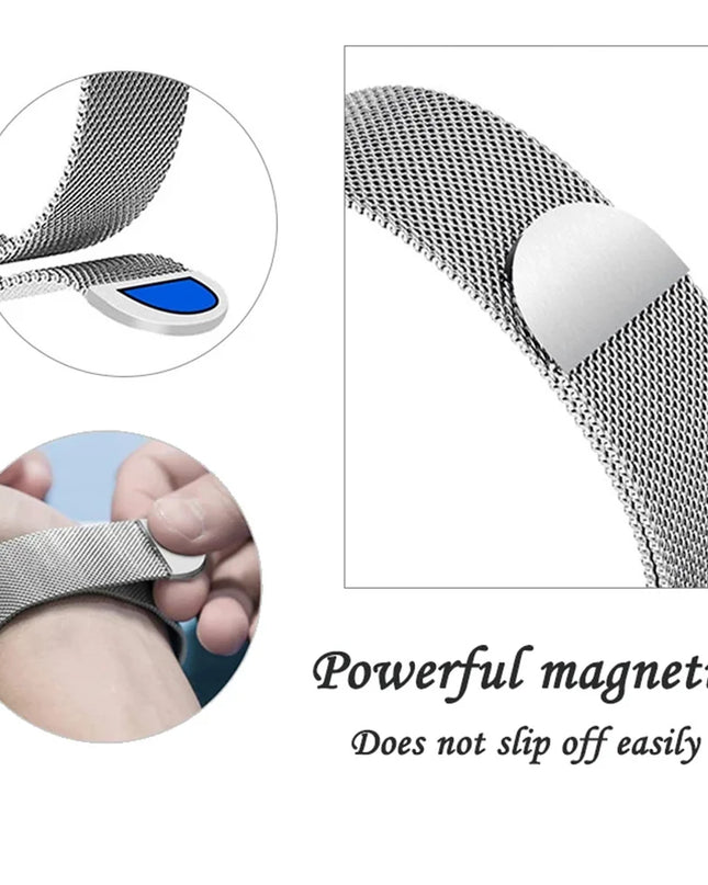 Milanese Loop for  Watch Band 44Mm 40Mm 45Mm 41Mm 38Mm 42Mm Strap 49Mm Metal Bracelet Iwatch Series 9 8 7 6 SE 5 4 Ultra 2