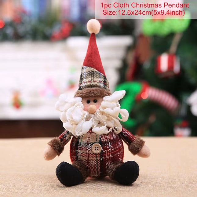 Christmas Snowman Elk Doll Xmas Ornaments Merry Christmas Decorations for Home 2025 Navidad Natal Noel Xmas Gift New Year 2026