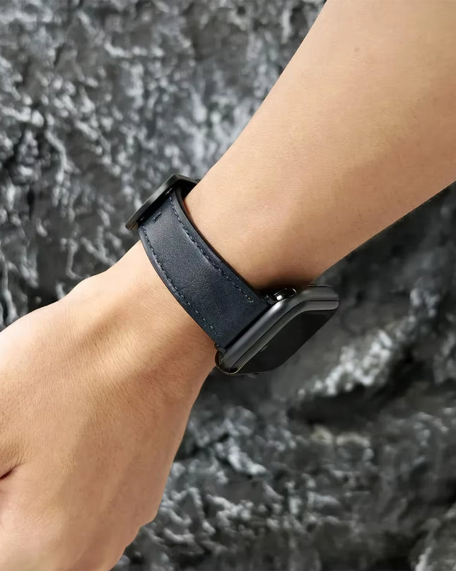 Calf Leather Watch Band for Apple Watch Strap 49Mm 46Mm 45 42 40Mm 41Mm Woman Man Bracelet for Iwatch Series 10 9 8 7 6 Se Band