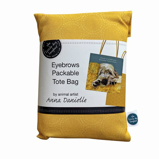 The Little Dog Laughed - Grand Basset Griffon Vedéen Packable Bag | Eyebrows