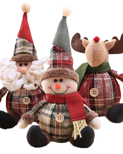 Christmas Snowman Elk Doll Xmas Ornaments Merry Christmas Decorations for Home 2025 Navidad Natal Noel Xmas Gift New Year 2026
