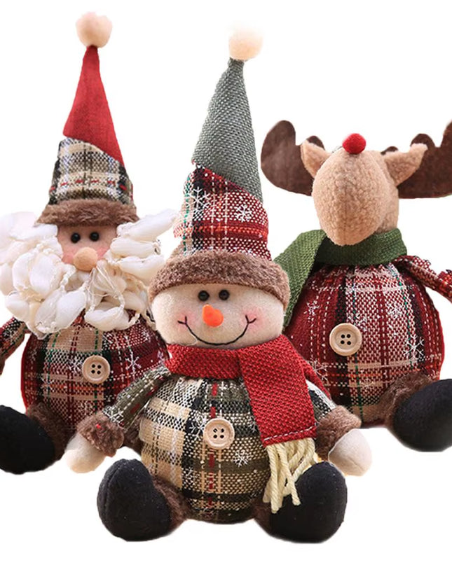Christmas Snowman Elk Doll Xmas Ornaments Merry Christmas Decorations for Home 2025 Navidad Natal Noel Xmas Gift New Year 2026