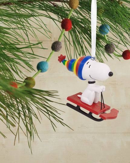 Hallmark - Collectable Peanuts™ - Snoopy On Sled Ornament
