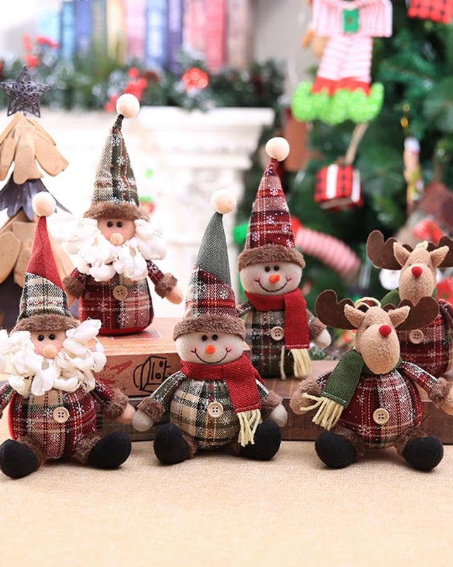 Christmas Snowman Elk Doll Xmas Ornaments Merry Christmas Decorations for Home 2025 Navidad Natal Noel Xmas Gift New Year 2026
